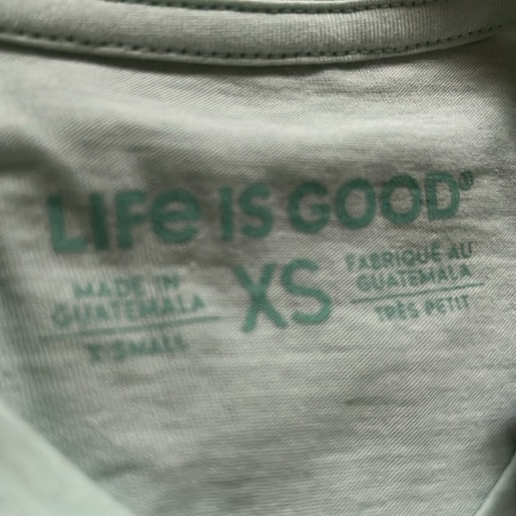 NWT Life is Good XS mint green T shirt - Picture 3 of 6